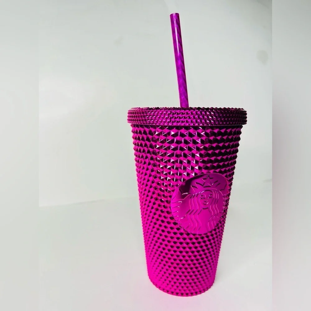 Starbucks 2022 Fall/Winter Holiday Sangria (pink) metallic studded tumble 16oz
